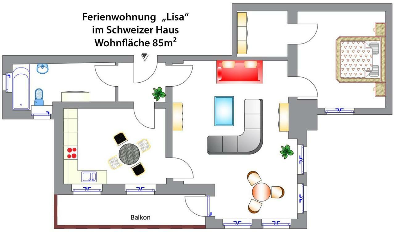 Schweizer Haus Wippra Apartment Luaran gambar